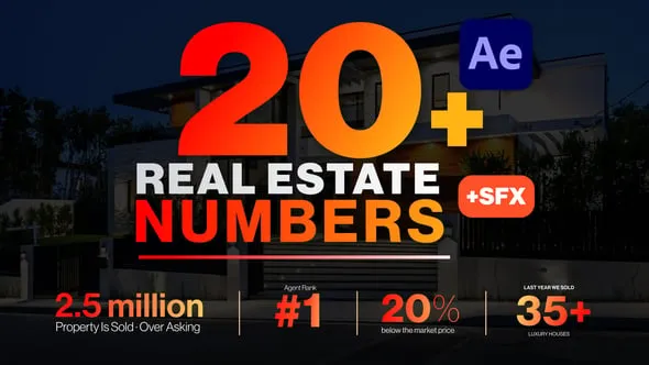 Videohive - Real Estate Numbers | 20 Animated Property Statistics for After Effects - 63946378 1 Videohive Real Estate Numbers 20 Animated Property Statistics for After Effects 63946378