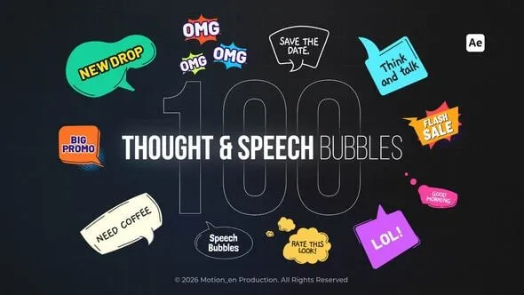 Videohive - Speech & Thought Bubbles Bundle - 63755855 1 Videohive Speech Thought Bubbles Bundle 63755855