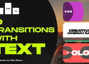 Videohive Transitions with Text 63875954