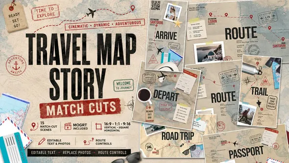 Videohive - Travel Map Match Cut Story Template for After Effects – 15 Scenes - 63717903 1 Videohive Travel Map Match Cut Story Template for After Effects – 15 Scenes 63717903