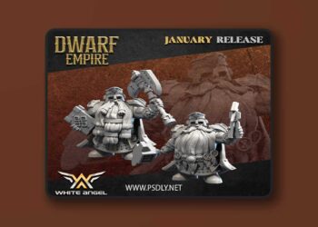 White Angel Miniatures – Dwarf Empire – The Forger Dwarf – 3D Print Model