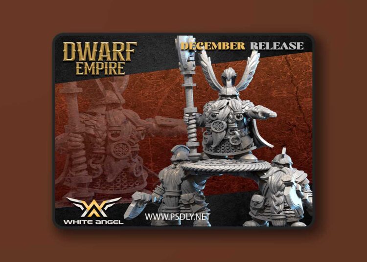 White Angel Miniatures – Dwarf Empire – The Great Dwarf Chief – 3D Print Model 1 White Angel Miniatures – Dwarf Empire – The Great Dwarf Chief – 3D Print Model