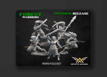 White Angel Miniatures – Forest Warriors – Forest Dancer – 3D Print Model