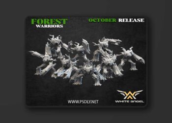 White Angel Miniatures – Forest Warriors – Forest Defender – 3D Print Model
