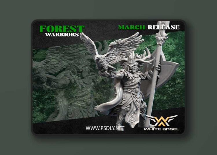 White Angel Miniatures – Forest Warriors – Lord of the Forest – 3D Print Model 1 White Angel Miniatures – Forest Warriors – Lord of the Forest – 3D Print Model