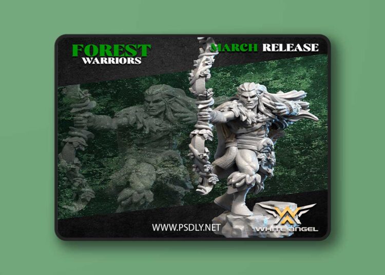 White Angel Miniatures – Forest Warriors – Robin Wood – 3D Print Model 1 White Angel Miniatures – Forest Warriors – Robin Wood – 3D Print Model