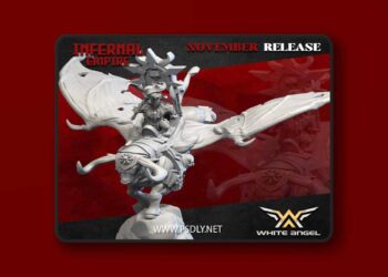White Angel Miniatures – Infernal Empire – Infernal Commander Bull – 3D Print Model