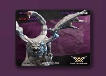 White Angel Miniatures – Slaves of Darkness – Dark Manticore – 3D Print Model