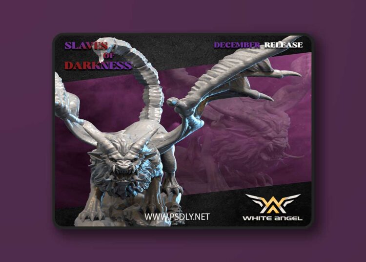 White Angel Miniatures – Slaves of Darkness – Dark Manticore – 3D Print Model 1 White Angel Miniatures – Slaves of Darkness – Dark Manticore – 3D Print Model