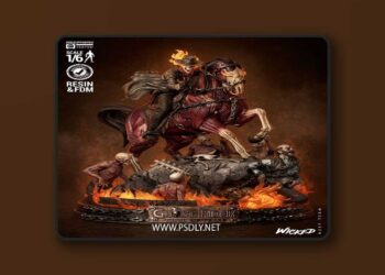 Wicked – Ghost Rider Caleb and Billy Diorama – 3D Print Model STL