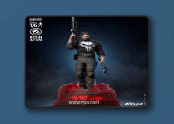Wicked – The Punisher Sculpture – 3D Print Model STL
