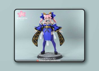 Zahen Studio – Tamamo no Mae – 3D Print Model STL