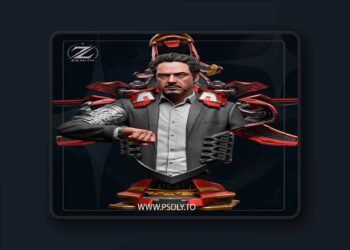 Zenith Studios – Tony Stark Bust – 3D Print Model STL