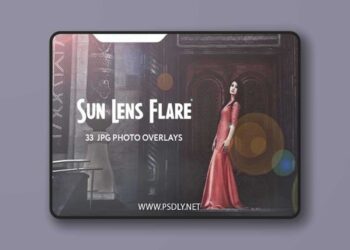 33 Sun Lens Flare Overlays for Photoshop