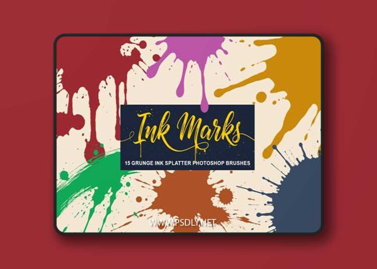 60 Brushes Pack for Photoshop - Aqua, Ink and Shadow Marks 1 60 Brushes Pack for Photoshop Aqua Ink and Shadow Marks