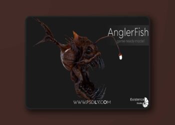Anglerfish - Ocean Horror Monster - Fish Low Poly Model - #5 (4.27 and 5.0 – 5.8)