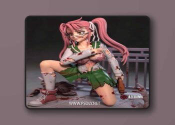Azerama – Saya Takagi – Highschool of the Dead – 3D Print Model STL
