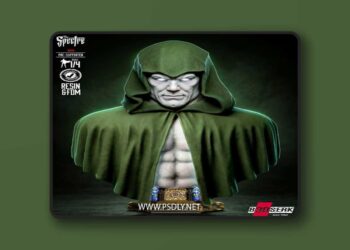 B3DSERK – Spectre Kingdom Come Portrait Bust – 3D Print Model STL