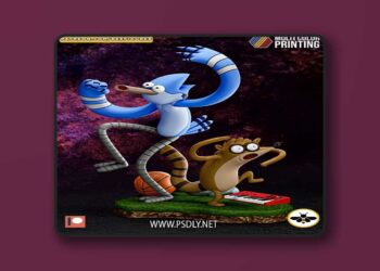 Bee Figures – Mordecai Rigby – Regular Show – 3D Print Model STL