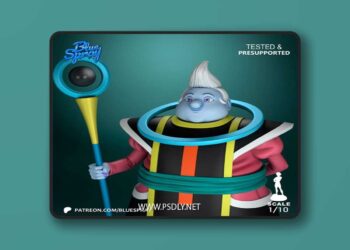 Blue Spray – Awamo – Dragon Ball Super – 3D Print Model STL