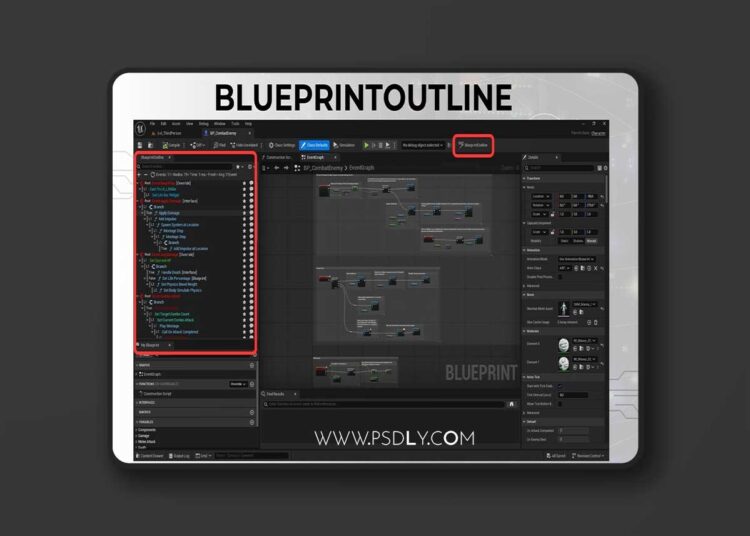 Blueprint Outline v1.3.4 (5.8) for Unreal Engine 1 Blueprint Outline v1.3.4 (5.6 - 5.7)