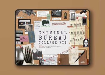 Criminal Bureau Collage Kit