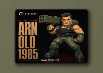 CyberPOP – Arnold Schwarzenegger – Commando 1985 – 3D Print Model STL