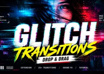 Digital Glitch Transition For DaVinci Resolve