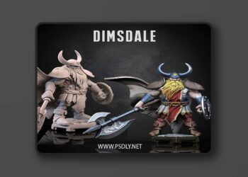 Dimsdale dwarf – Dragun Studios – 3D STL Print Model