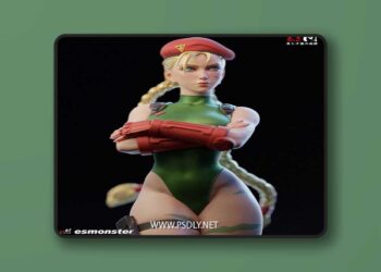 E.S Monster – Cammy Stand Alone Pose – 3D Print Model STL