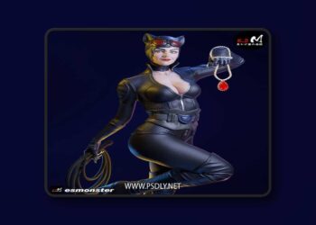 E.S Monster – Catworman Character – 3D Print Model STL