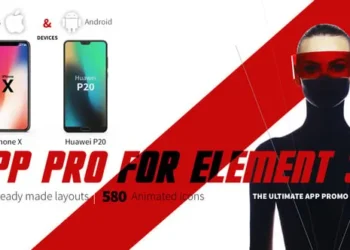 Element 3D App Promo Toolkit — 100 Scenes iOS Android Devices 580 Icons