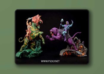 He Man Battle Cat – Masters of the Universe – 3D STL Print Model