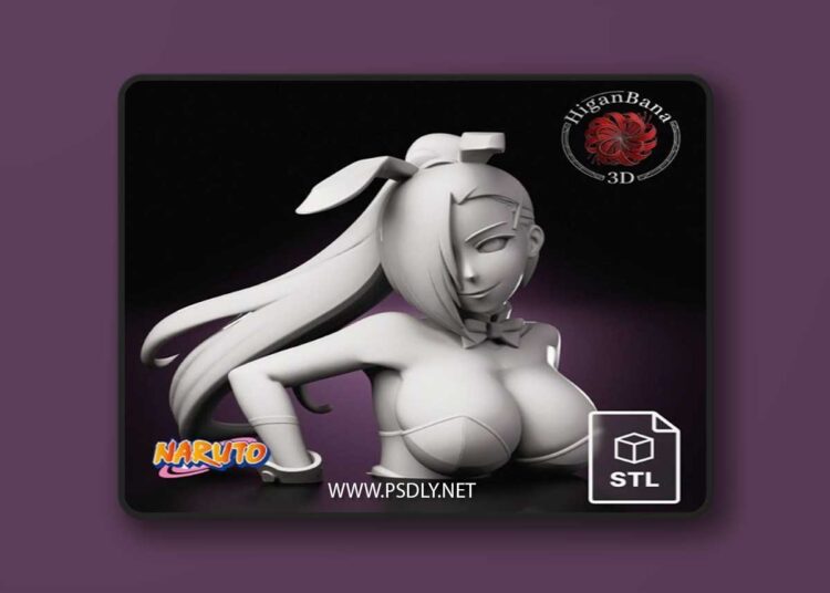 Higanbana3D – Ino Yamanaka (Naruto) Bust – 3D Print Model STL 1 Higanbana3D – Ino Yamanaka (Naruto) Bust – 3D Print Model STL