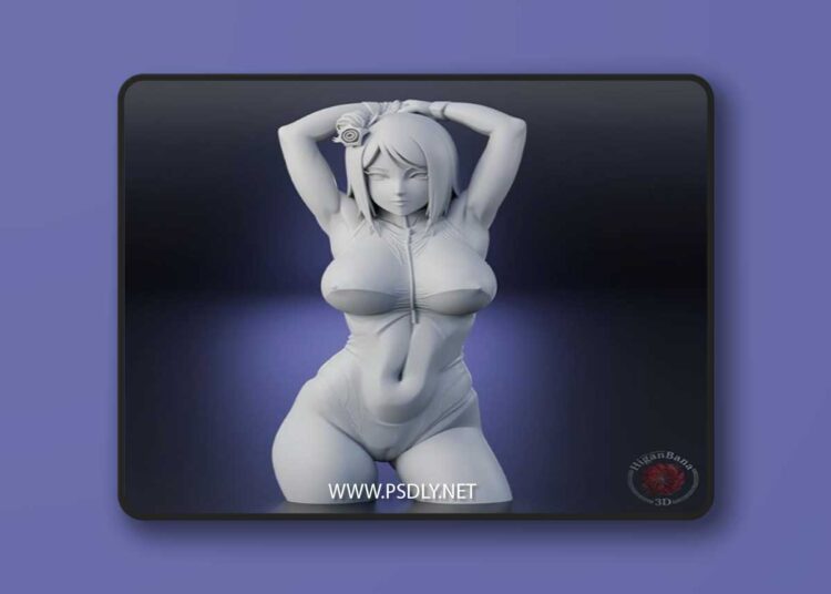 Higanbana3D – Konan Swimsuit (Naruto) – 3D Print Model STL 1 Higanbana3D – Konan Swimsuit Naruto – 3D Print Model STL