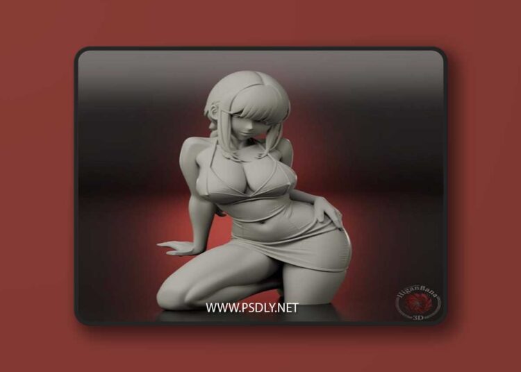 Higanbana3D – Makima Dress (Chainsaw Man) – 3D Print Model STL 1 Higanbana3D – Makima Dress Chainsaw Man – 3D Print Model STL