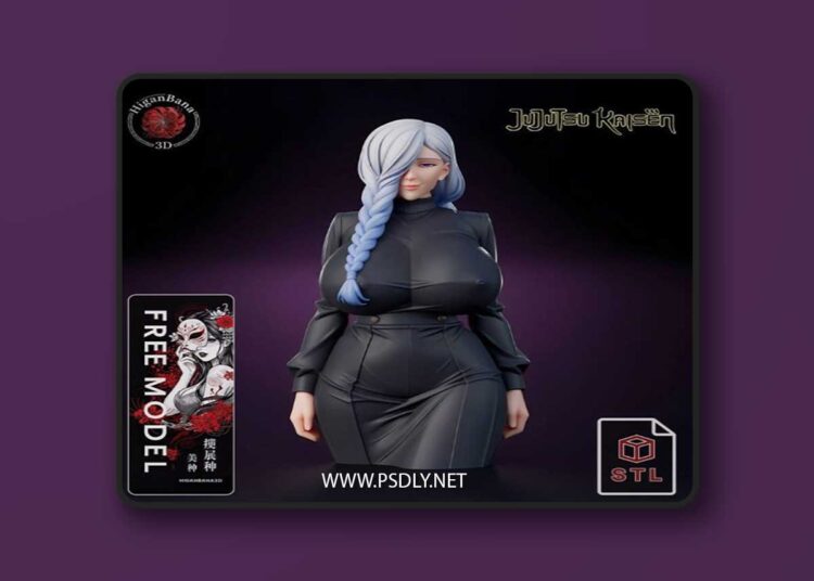 Higanbana3D – Mei Mei (Jujutsu Kaisen) – 3D Print Model STL 1 Higanbana3D – Mei Mei Jujutsu Kaisen – 3D Print Model STL