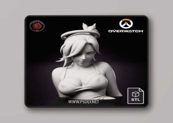 Higanbana3D – Mercy Overwatch – 3D Print Model STL