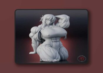Higanbana3D – Muscle Asuna (Sword Art Online) – 3D Print Model STL