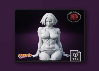 Higanbana3D – Sakura Haruno Naruto – Voluptuous Bikini Bust – 3D Print Model STL