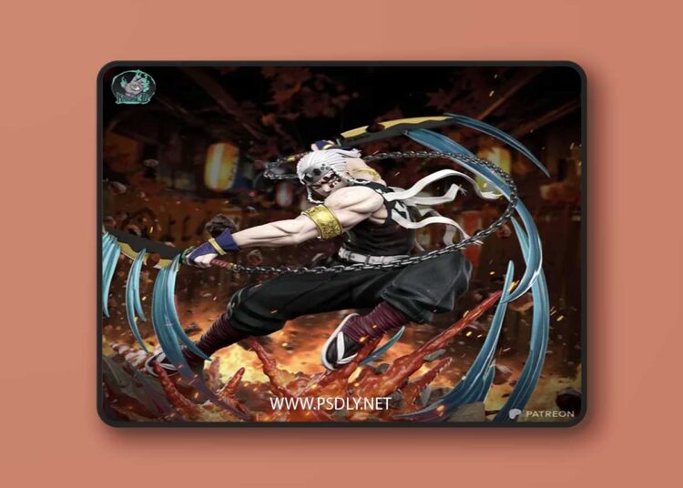 Kaidan 3D – Tengen Uzui Demon Slayer – 3D Print Model STL 1 Kaidan 3D – Tengen Uzui Demon Slayer – 3D Print Model STL