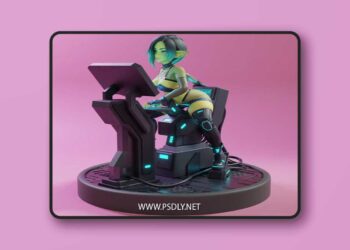 KiTNo – Goblin Girl Cyberpunk – 3D Print Model STL