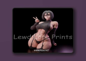 Lewd Lore Prints – Mikasa Ackerman Sexy Cut Out Outfit – 3D Print Model STL