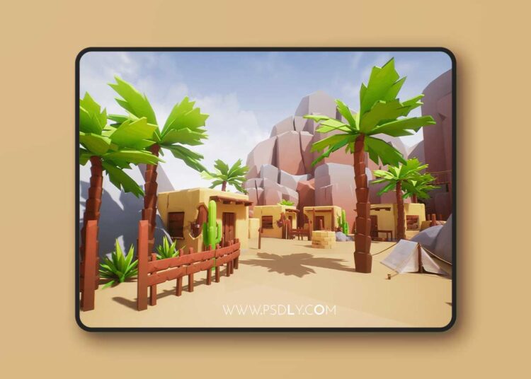 Lowpoly Style Desert Pack (4.27 and 5.0 – 5.8) 1 Lowpoly Style Desert Pack (4.27 and 5.0 – 5.8)
