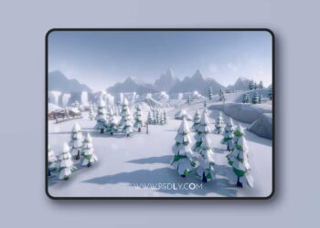 Lowpoly Style Winter Environment (4.27 and 5.0 – 5.8)