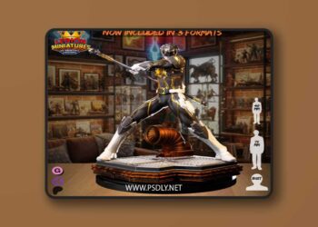 Marvel Black Ranger – 3D STL Print Model