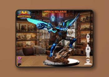Marvel blue beetle – 3D STL Print Model
