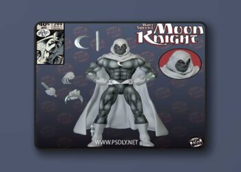 Moon knight classic – 3D STL Print Model 1