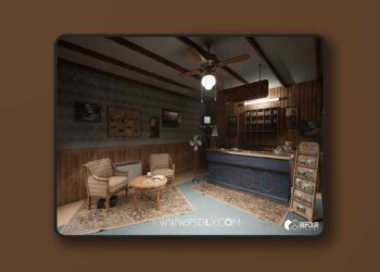 Motel Reception Interior Environment (Hotel, Realistic, Environment) [5.3 – 5.8]