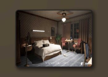 Motel Room Interior Environment (Hotel, Realistic, Environment) [5.3 – 5.8]